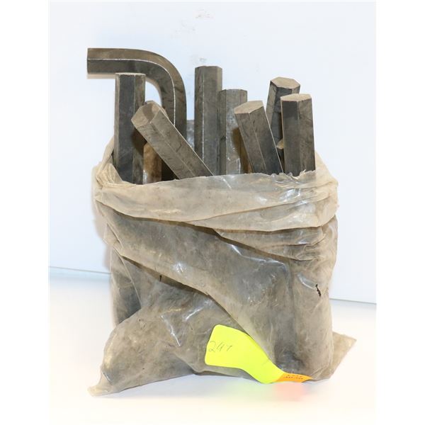 BAG OF TEN 5/8" HEX KEYS