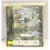 Image 1 : LOT OF THREE 8' X 10' POLYETHYLEN CAMOUFLAGE TARPS