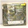 Image 1 : LOT OF THREE 6' X 8' POLYETHYLENE CAMOUFLAGE TARPS