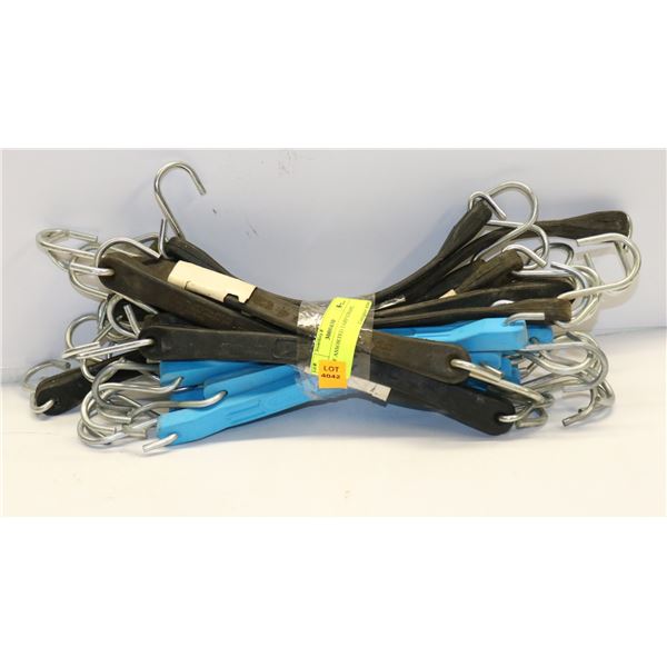 LOT OF ASSORTED TARP STRAPS