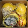 Image 1 : BOX FULL OF YELLOW HARD HATS
