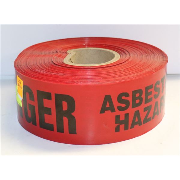 DANGER ASBESTOS HAZARD CAUTION TAPE ROLL