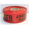 Image 1 : DANGER ASBESTOS HAZARD CAUTION TAPE ROLL