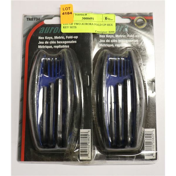 LOT OF TWO AURORA FOLD UP HEX KEY SETS