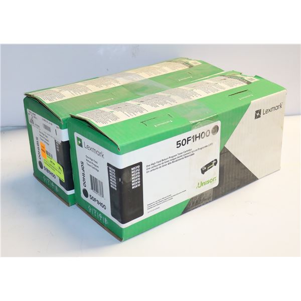 LOT OF 2 LASER PRINTER TONER CARTRIDGES BLACK