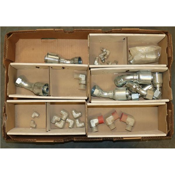 FLAT OF ASSORTED SWIVELS, ADAPTERS & MORE