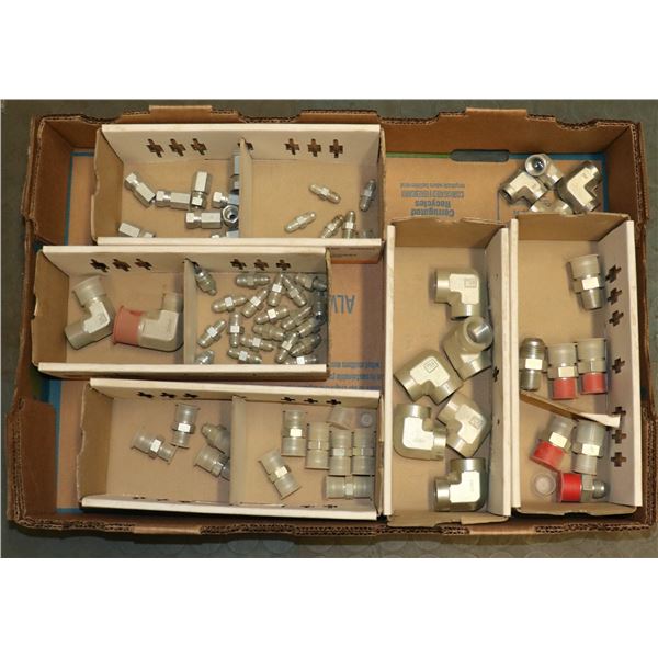 FLAT LOT OF ASSORTED ADAPTERS & CONNECTERS