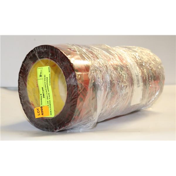 4 ROLLS OF 3M CONSTRUCTION SHEATHING TAPE 60MMX66M