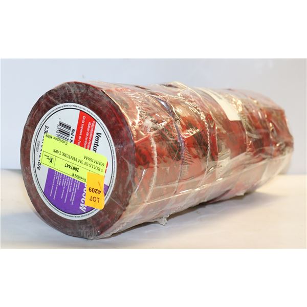 5 ROLLS OF 3M VENTURE TAPE 60MM X66M