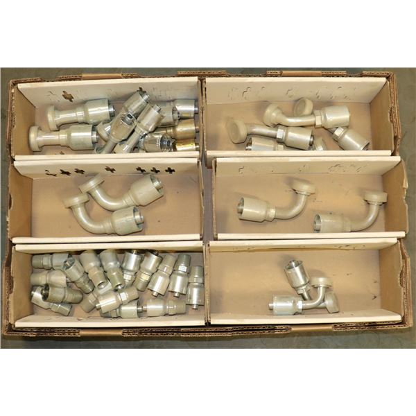 FLAT OF ASSORTED FLANGE PARTS