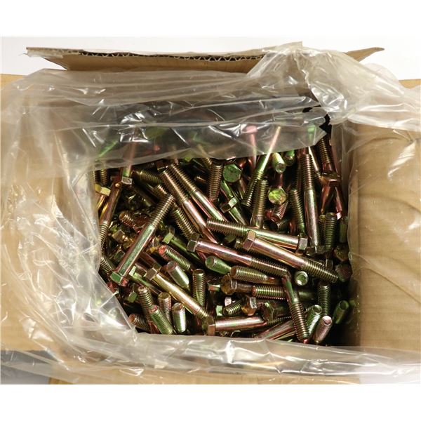 BOX OF HEX HEAD CAP SCREWS UNC PLATED 7/18 X 3" NC