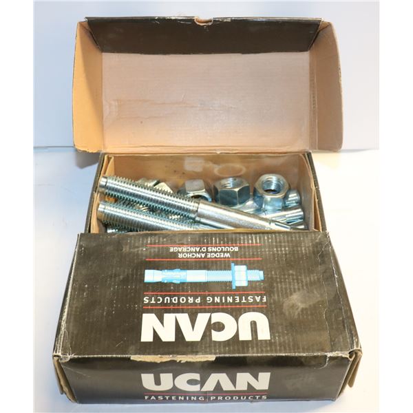 2 BOXES OF WEDGE ANCHORS DRILL SIZE 1" MIN EMBED