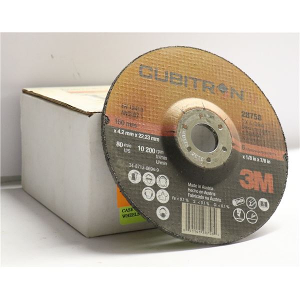 CASE OF 10 CUBITRON CUT & GRIND WHEELS T-27