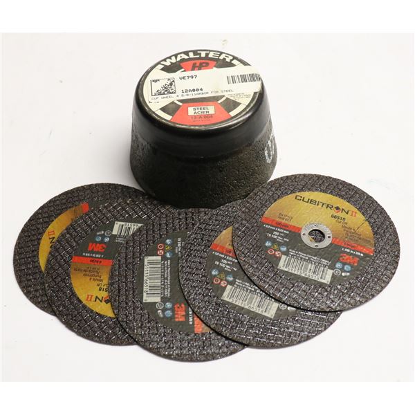 WALTER CUP WHEEL 4 5/8-11ARBOR FOR STEEL & 5