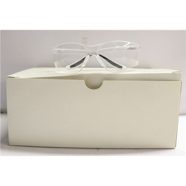 CASE OF 12 CLEAR ZENITH SAFETY GLASSES