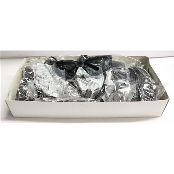 CASE OF 12 GRAY PYRAMEX SAFETY GLASSES