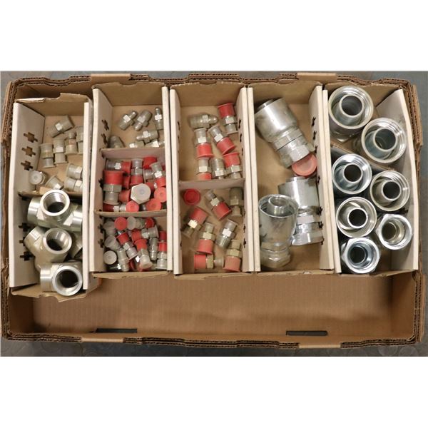 FLAT OF ASSORTED ADAPTERS & CONNECTORS