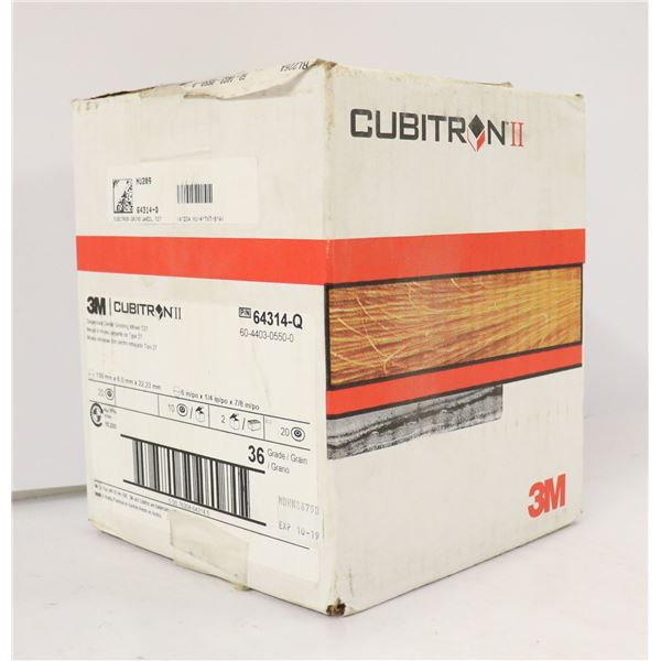 CASE OF 20 CUBITRON DEPRESSED CENTER GRINDING