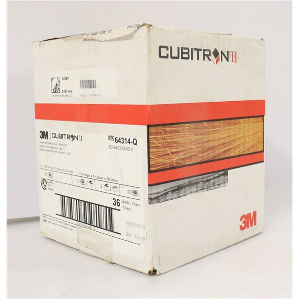 CASE OF 20 CUBITRON DEPRESSED CENTER GRINDING