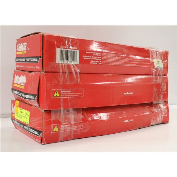 3 BOXES OF ARCAIR POINTED DC GOUGING CARBONS