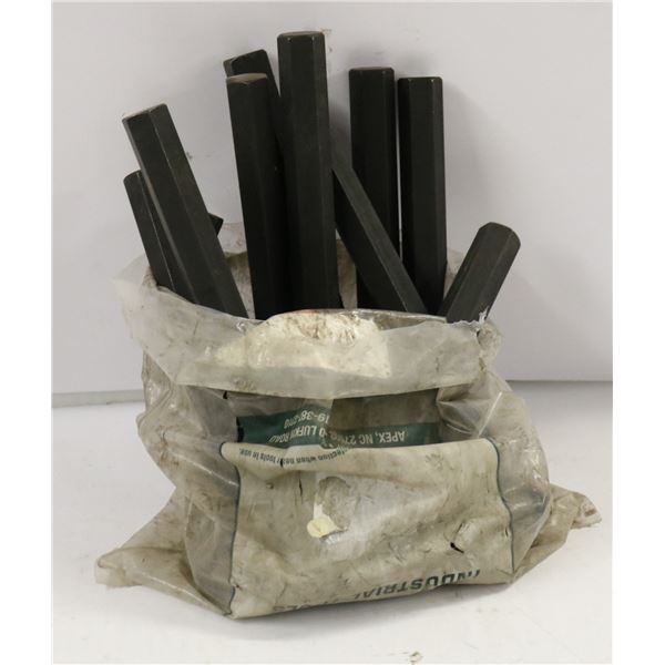 BAG OF TEN 5/8" HEX KEYS