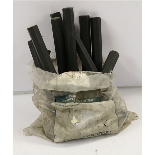 BAG OF TEN 5/8" HEX KEYS