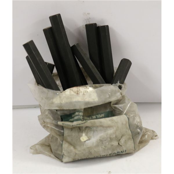BAG OF TEN 5/8" HEX KEYS