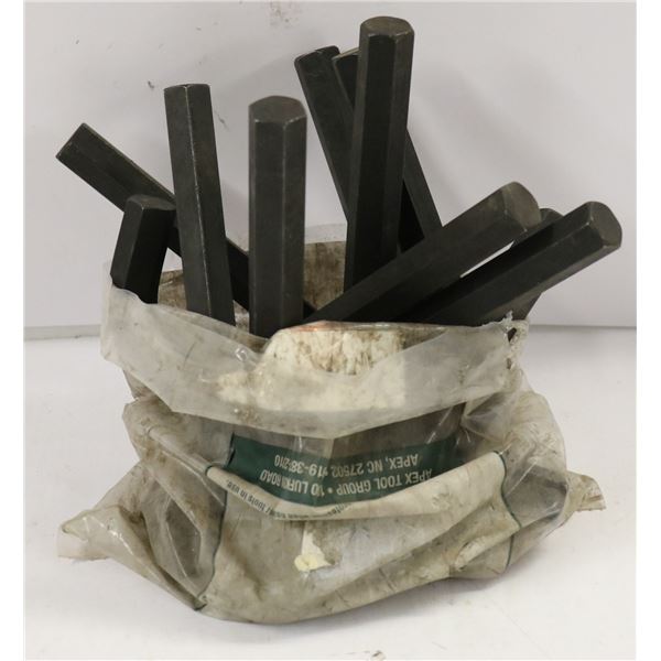 BAG OF TEN 5/8" HEX KEYS