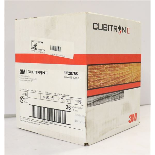 CASE OF 20 CUBITRON CUT & GRIND WHEELS T27