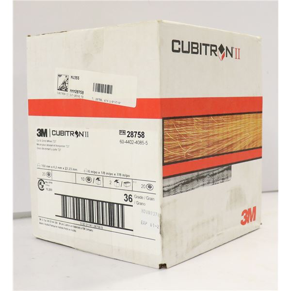CASE OF 20 CUBITRON CUT & GRIND WHEELS T27