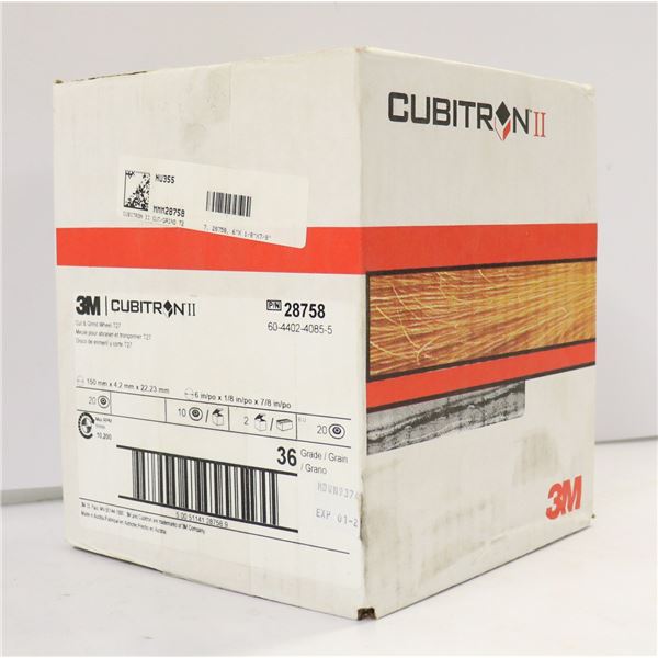 CASE OF 20 CUBITRON CUT & GRIND WHEELS T27
