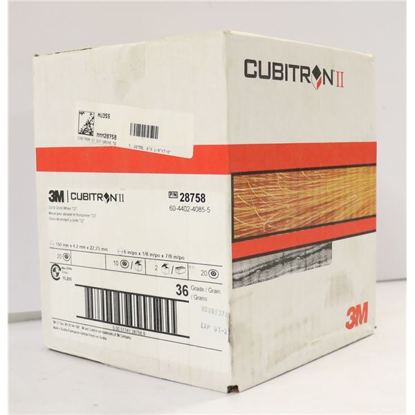 CASE OF 20 CUBITRON CUT & GRIND WHEELS T27