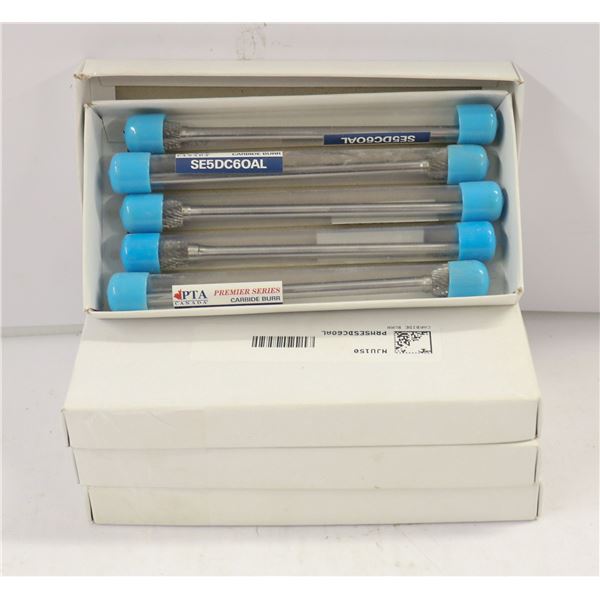 4 BOXES OF CARBIDE BURR SE5DC6OAL 5 BITS PER BOX