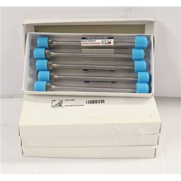 4 BOXES OF CARBIDE BURR SE5DC6OAL 5 BITS PER BOX