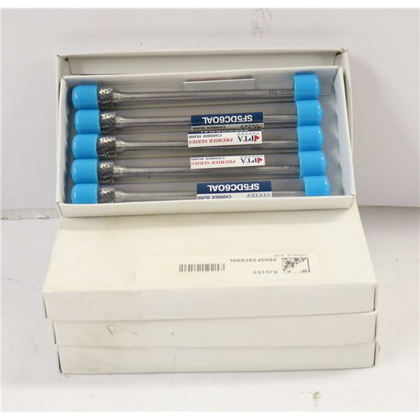 4 BOXES OF CARBIDE BURR SF5DC6OAL 5 BITS PER BOX