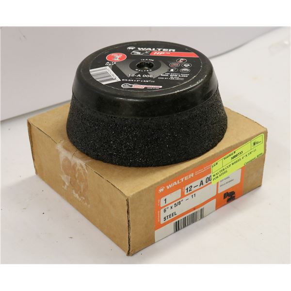 WALTER CUP WHEEL 6" X 5/8"-11 FOR STEEL