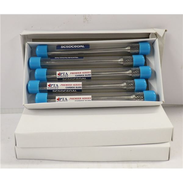 3 BOXES OF CARBIDE BURR BITS 5 PCS PER BOX