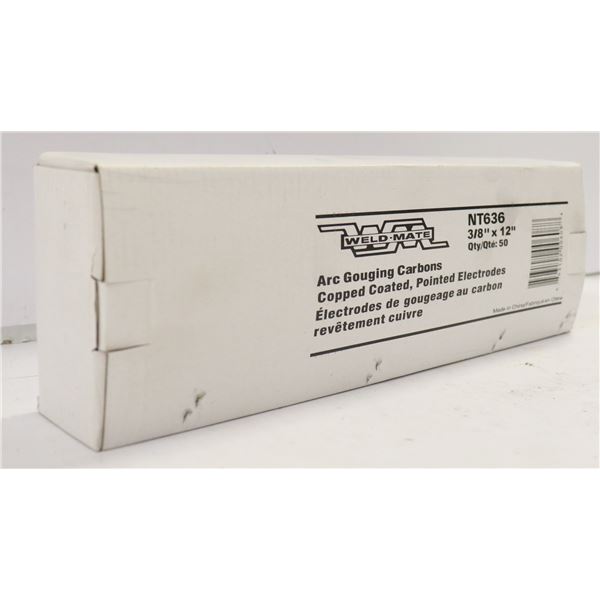 WELDMATE ARC GOUGING CARBONS 3/8" X 12" QTY 50
