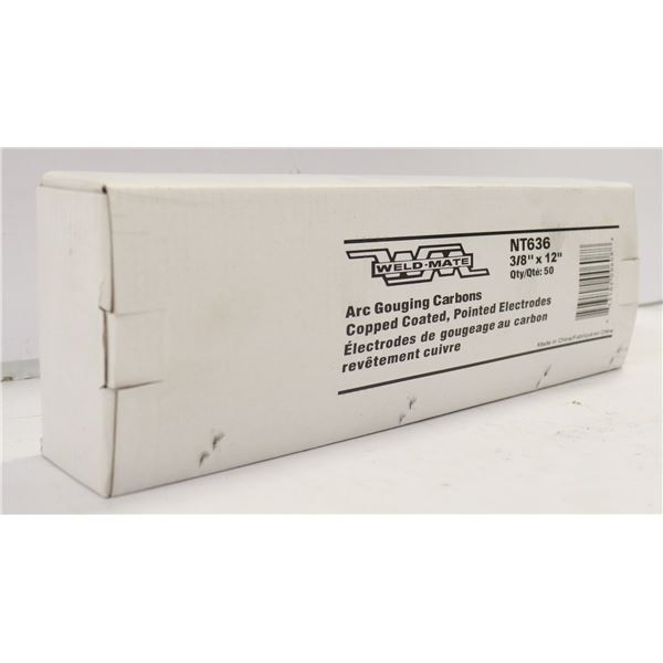 WELDMATE ARC GOUGING CARBONS 3/8" X 12" QTY 50