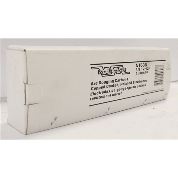 WELDMATE ARC GOUGING CARBONS 3/8" X 12" QTY 50