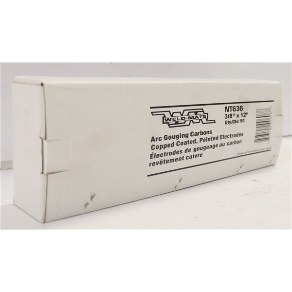 WELDMATE ARC GOUGING CARBONS 3/8" X 12" QTY 50