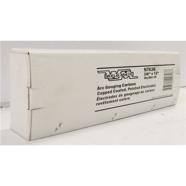 WELDMATE ARC GOUGING CARBONS 3/8" X 12" QTY 50