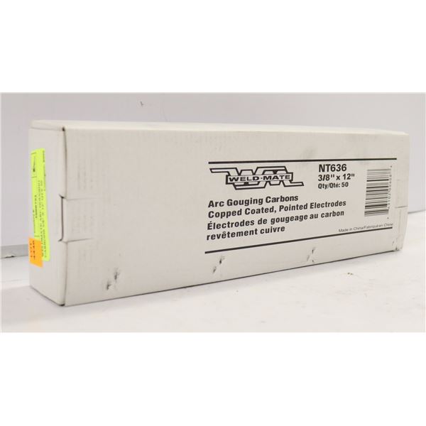 WELDMATE ARC GOUGING CARBONS 3/8" X 12" QTY 50