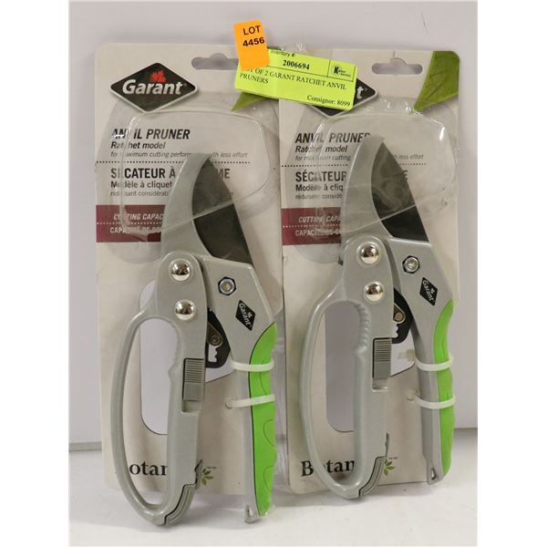LOT OF 2 GARANT RATCHET ANVIL PRUNERS