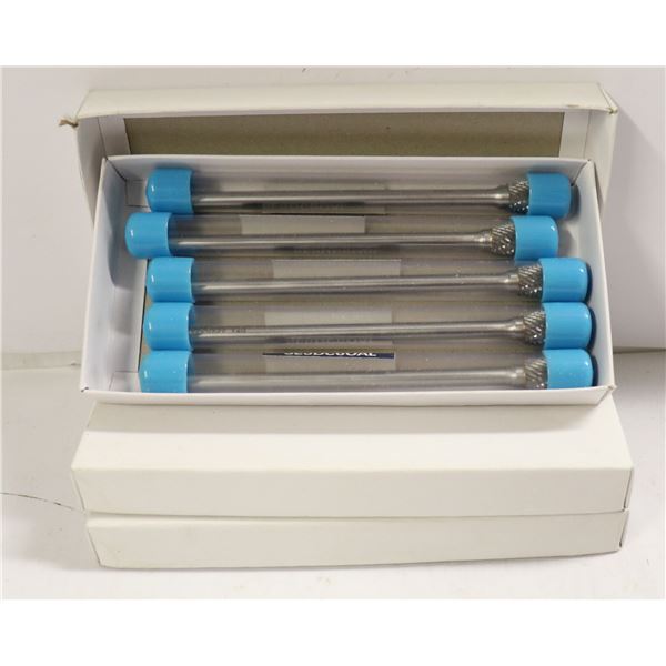 3 BOXES OF CARBIDE BURR BITS 5 PCS PER BOX