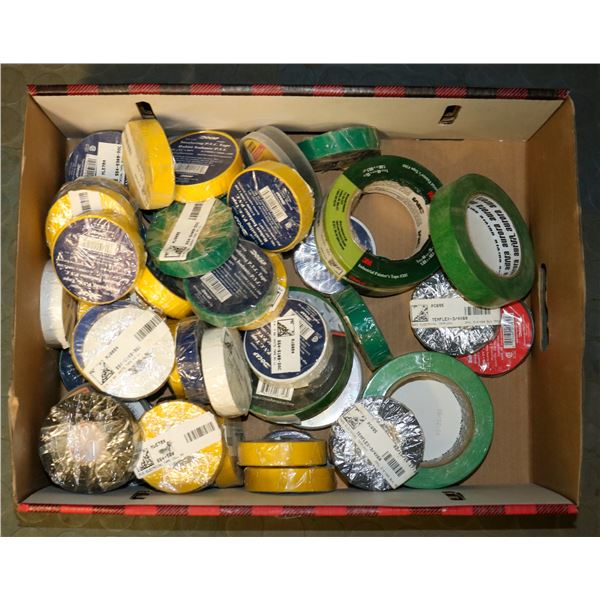 FLAT LOT OF ASSORTED TAPE