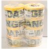 Image 1 : 8 ROLLS OF ZENITH BARICADE TAPE, DANGER 3" X 1000F
