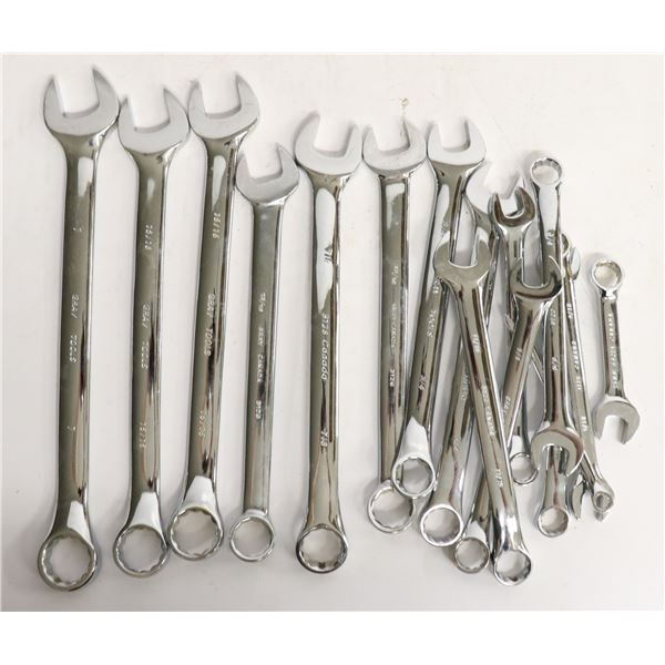 GRAY TOOLS ASSORTED FLAT LOT OF WRENCHES