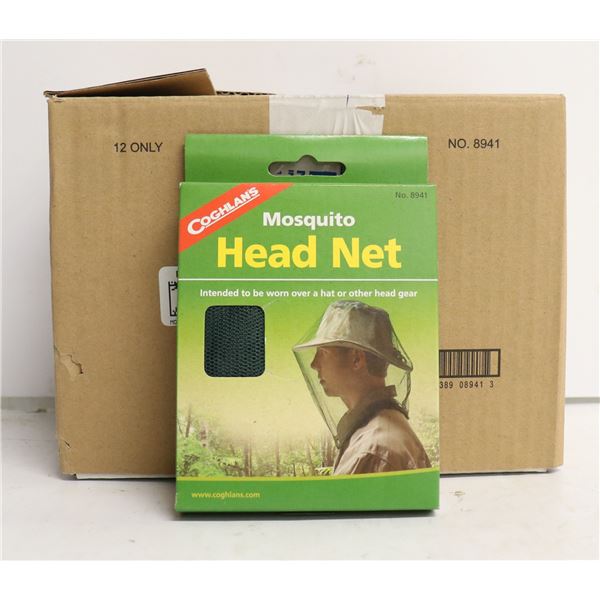 LOT OF 12 MOSQUITO HEAD NETS