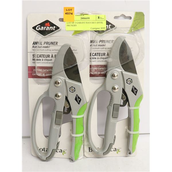 LOT OF 2 GARANT RATCHET ANVIL PRUNERS